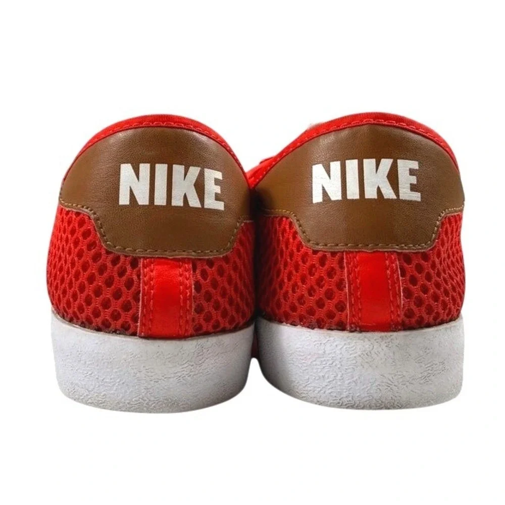 Nike Tennis Classic AC Mesh Red White Brown Mens Shoes Size 11